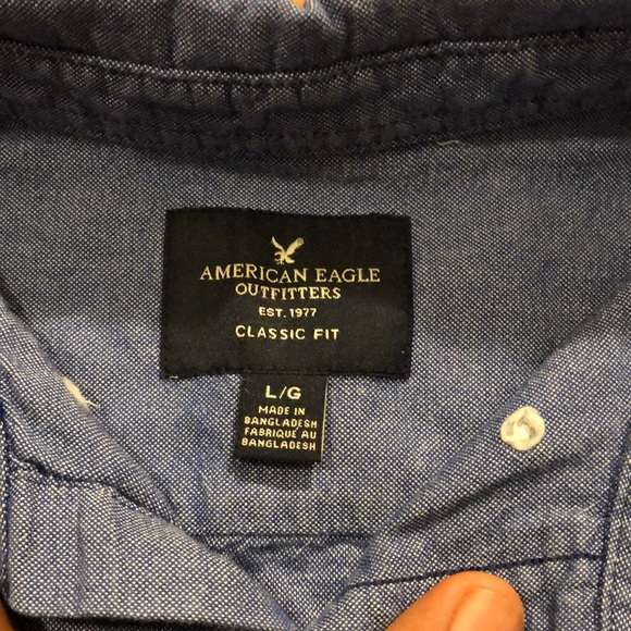 Denim Button-up American Eagle top - Picture 5 of 5